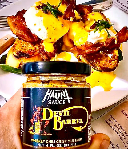 Devil Barrel Whiskey Chili Crisp Mustard